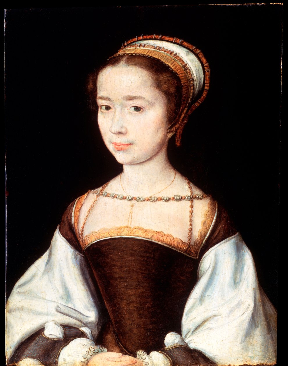 Kvinnoporträtt, 1530-tal. av Corneille de Lyon