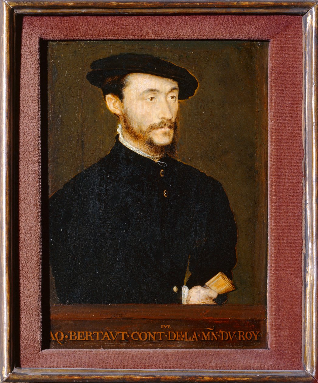 Jacques Bertaut, controleur de la Maison du Roi - Porträtt av Jacques Bertaut ... av Corneille de Lyon