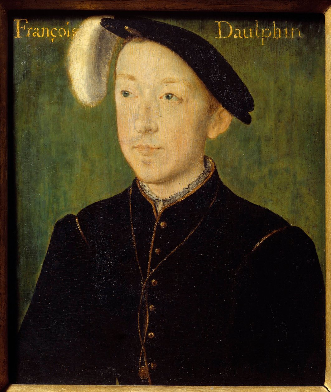 Porträtt av Karl av Frankrike, hertig av Orleans (1522-1545) (kanske Francois I:s 3:e son) Trämålning av Corneille De Lyon (Corneille de Haag) (1500/1510-1574) 1500-talet sön. 0,16x0,13 m Bayonne, Musee Bonnat av Corneille de Lyon