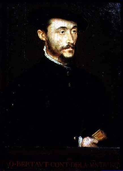 Porträtt av Jacques Bertaut (olja på panel) av Corneille de Lyon