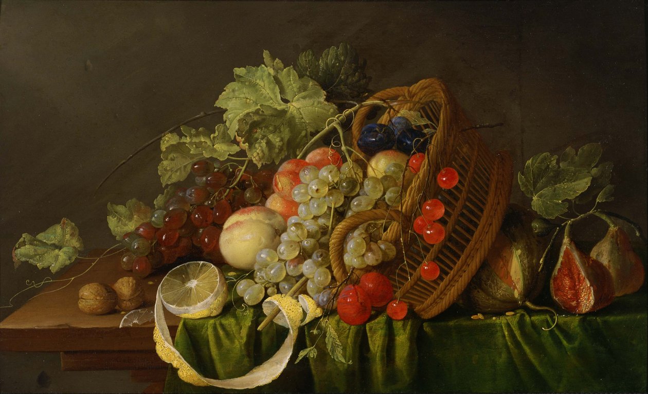 Stilleben med en fruktkorg av Cornelis de Heem