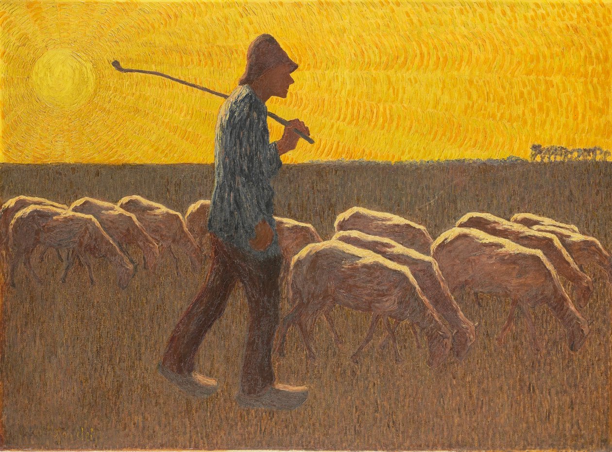 Shepherd med får av Cornelis Albert van Assendelft