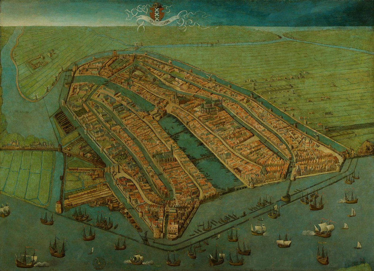 Bird’s-eye View of Amsterdam av Cornelis Anthonisz.