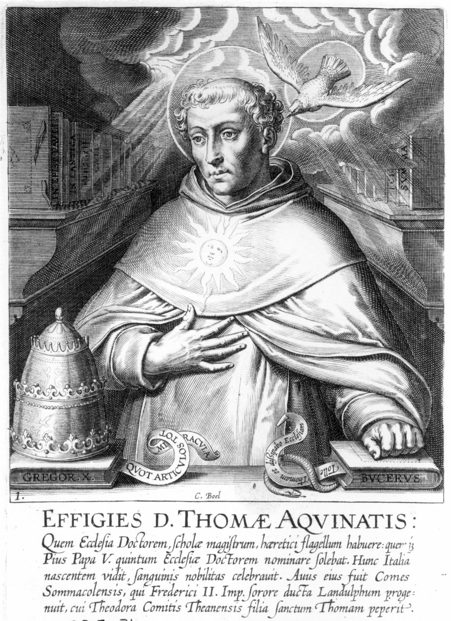 St Thomas av Aquino av Cornelis Boel