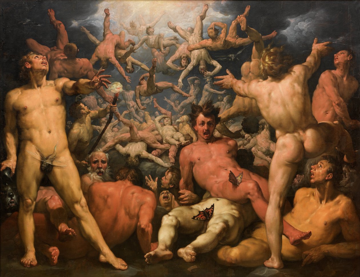Titanernas fall av Cornelis Cornelisz van Haarlem