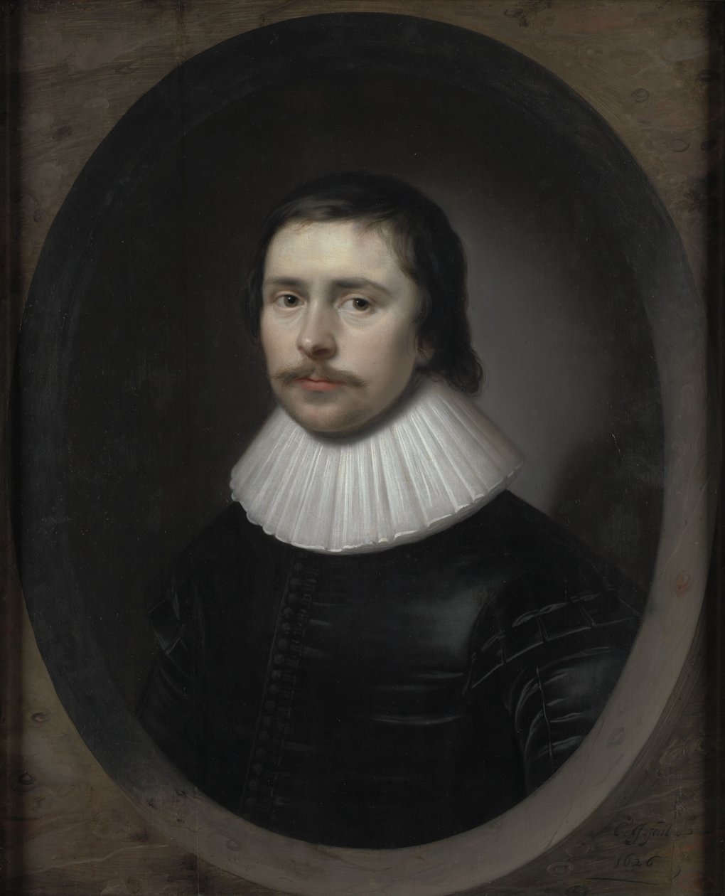 Portrait of Edward Hyde av Cornelis Janssens van Ceulen