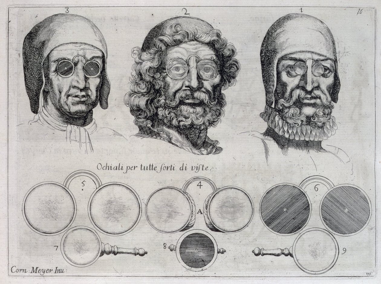 Glasögon för alla styrkor av syn av Cornelis Jansz. Meyer