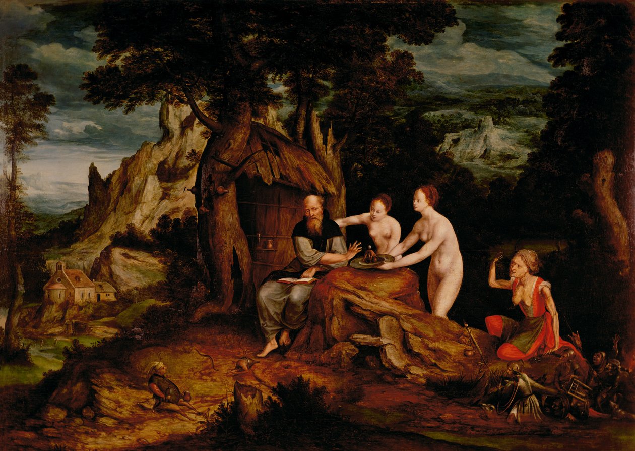 Frestelsen av Sankt Antonius av Cornelis Massys