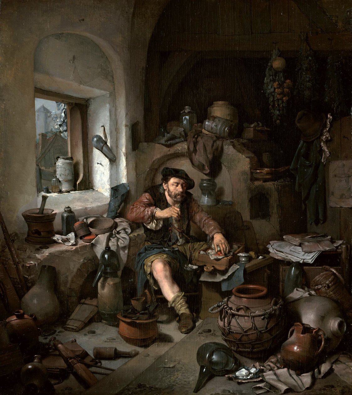 The Alchemist av Cornelis Pietersz Bega