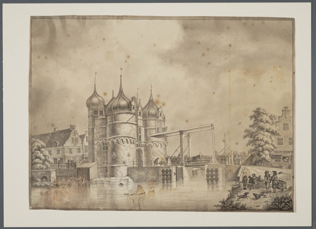 Old Oosterpoort in Hoorn (North Holland)  av Cornelis Pronk and Jan Frederik Gardner