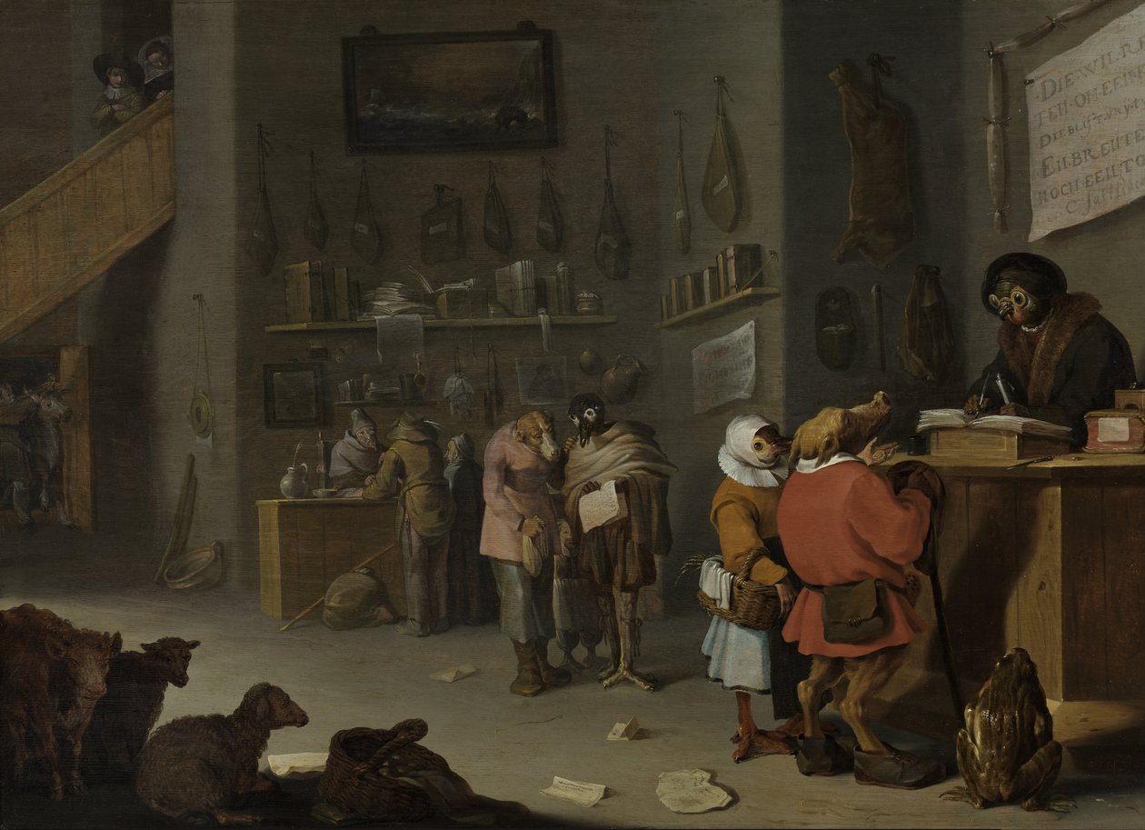 Vem stämmer för en ko av Cornelis Saftleven