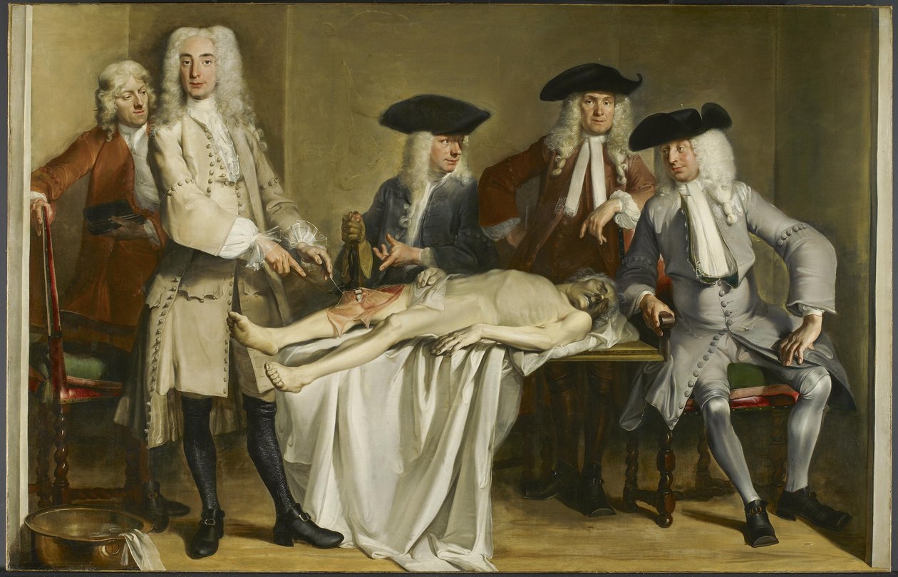 Anatomi lektion av Dr Willem Röell av Cornelis Troost