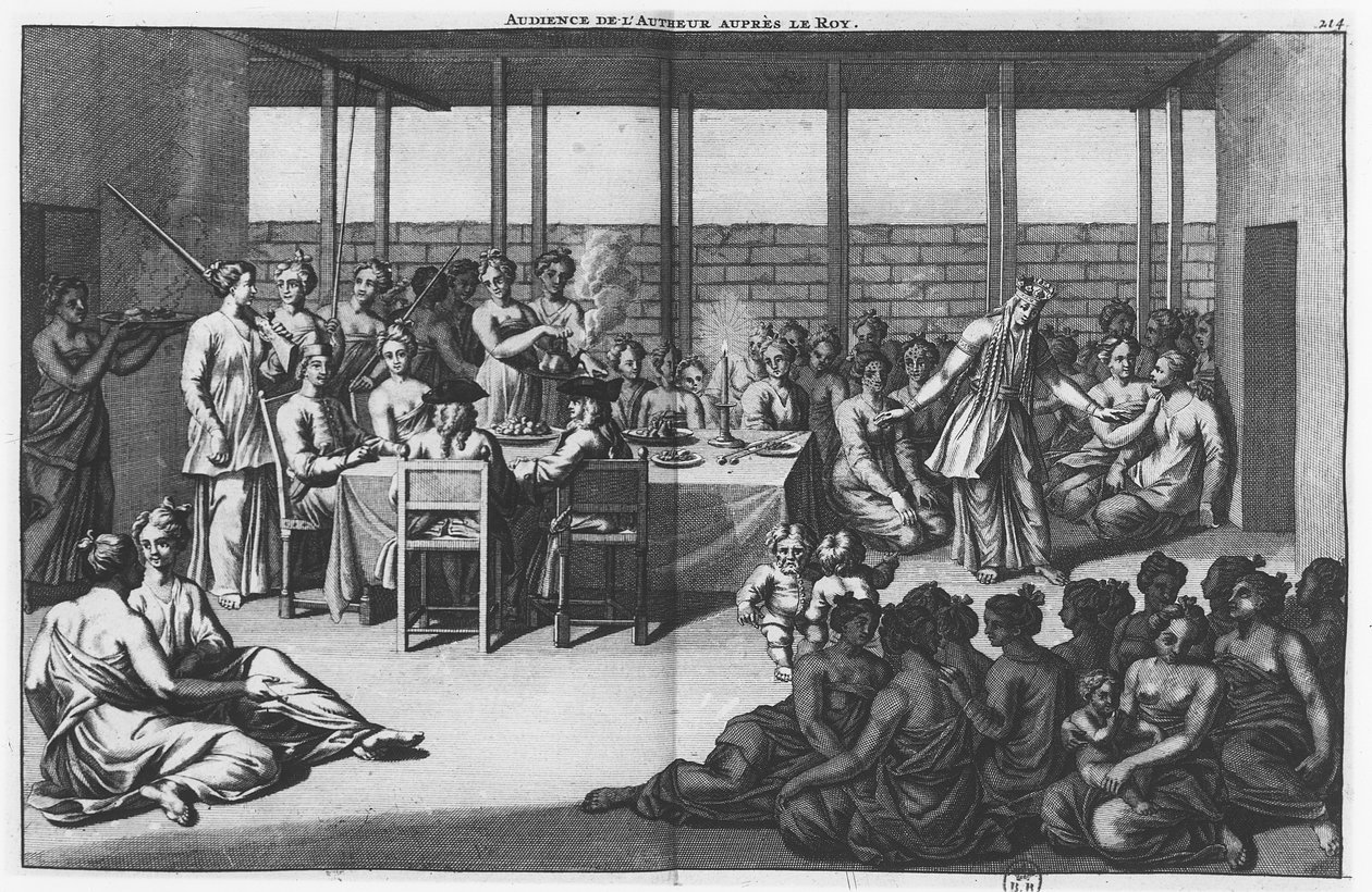 Publik ges av sultanen av Bantam till Cornelis de Bruijn av Cornelis de Bruyn