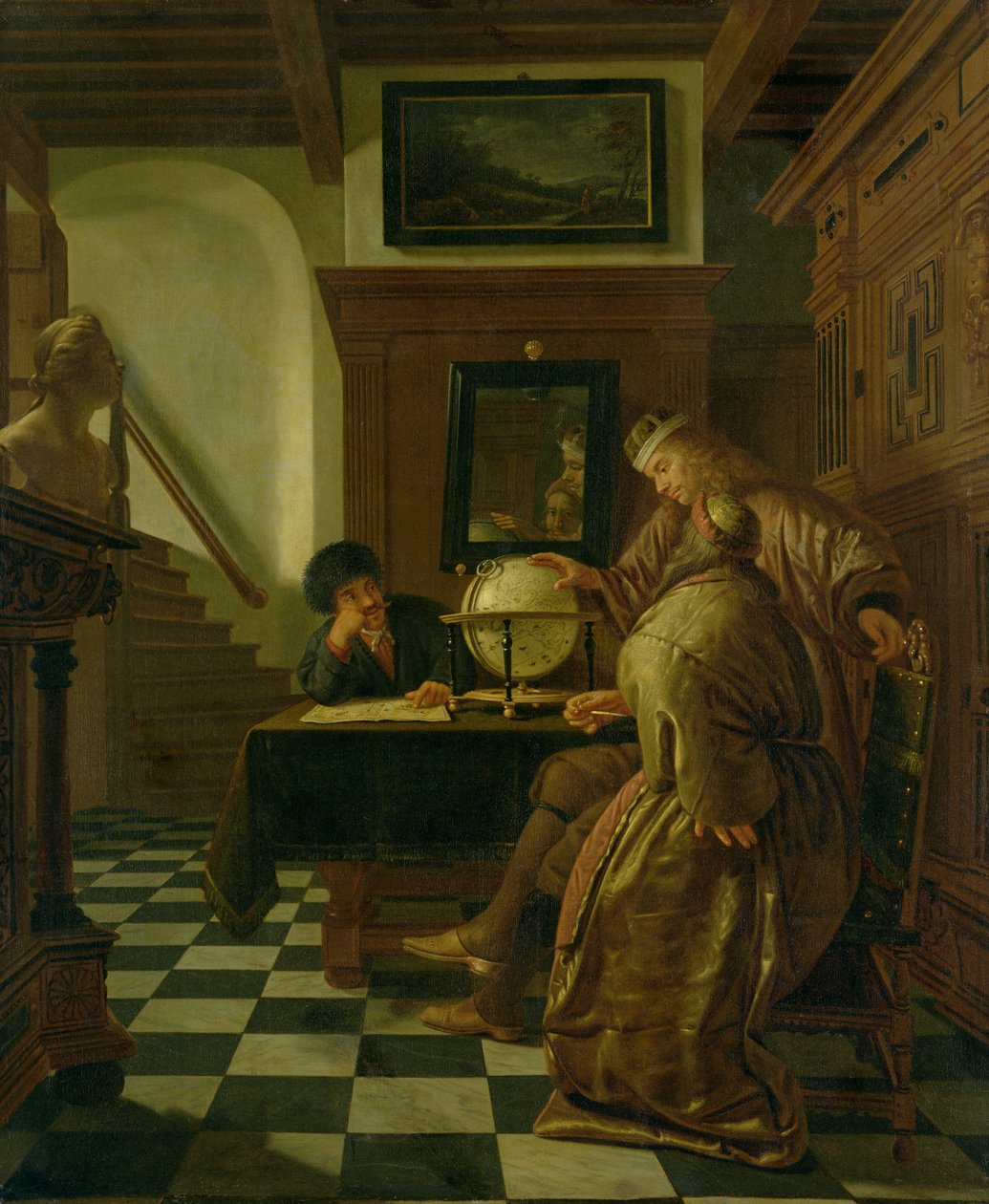 Geografer på jobbet av Cornelis de Man