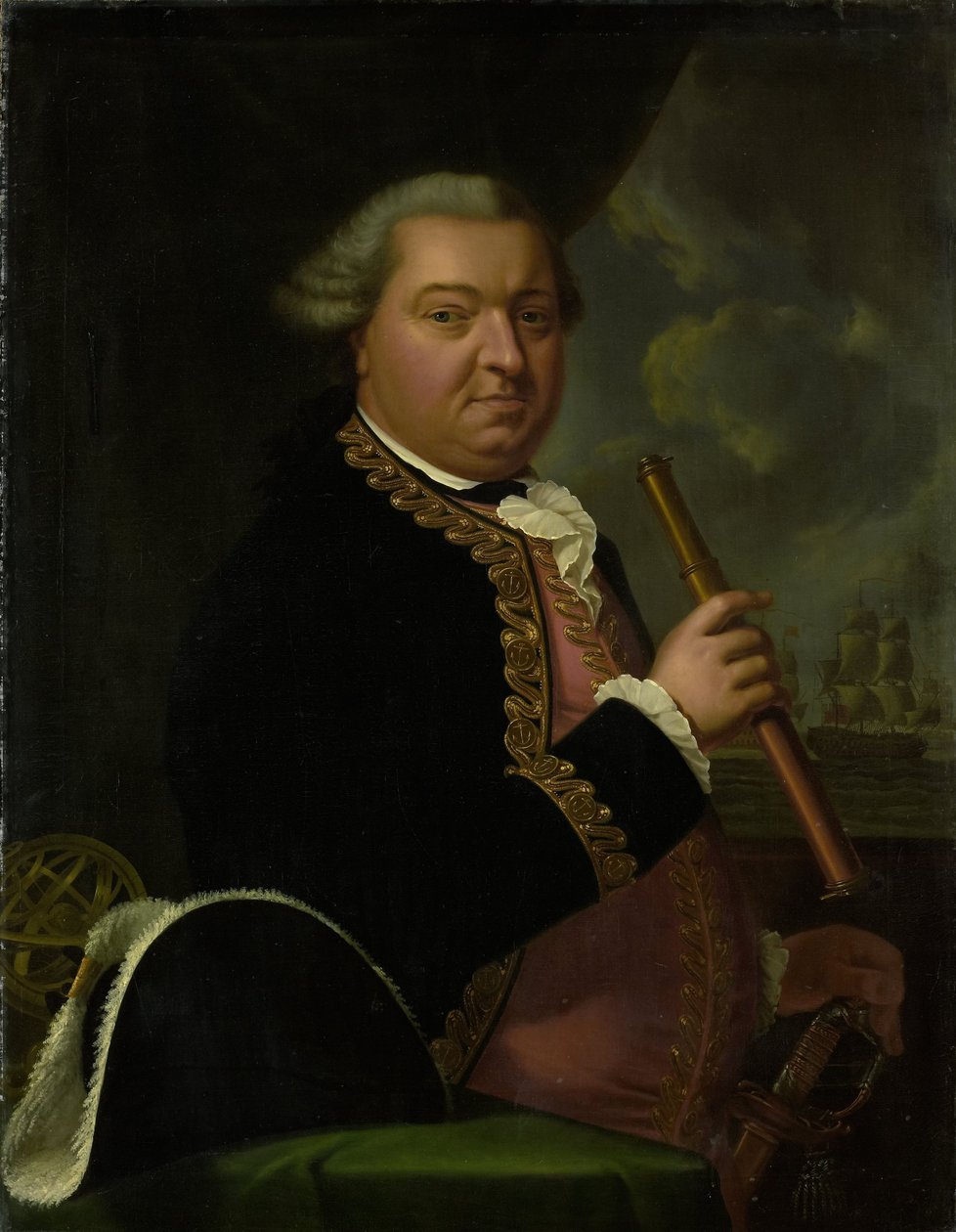 Porträtt av Willem Crul (1721-1781) av Cornelis van Cuylenburgh