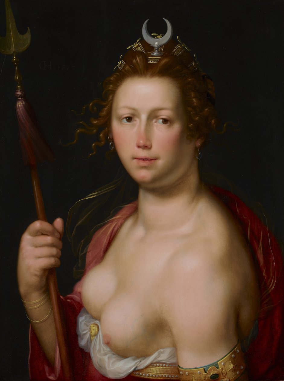 Diana som jaktens gudinna av Cornelis van Haarlem