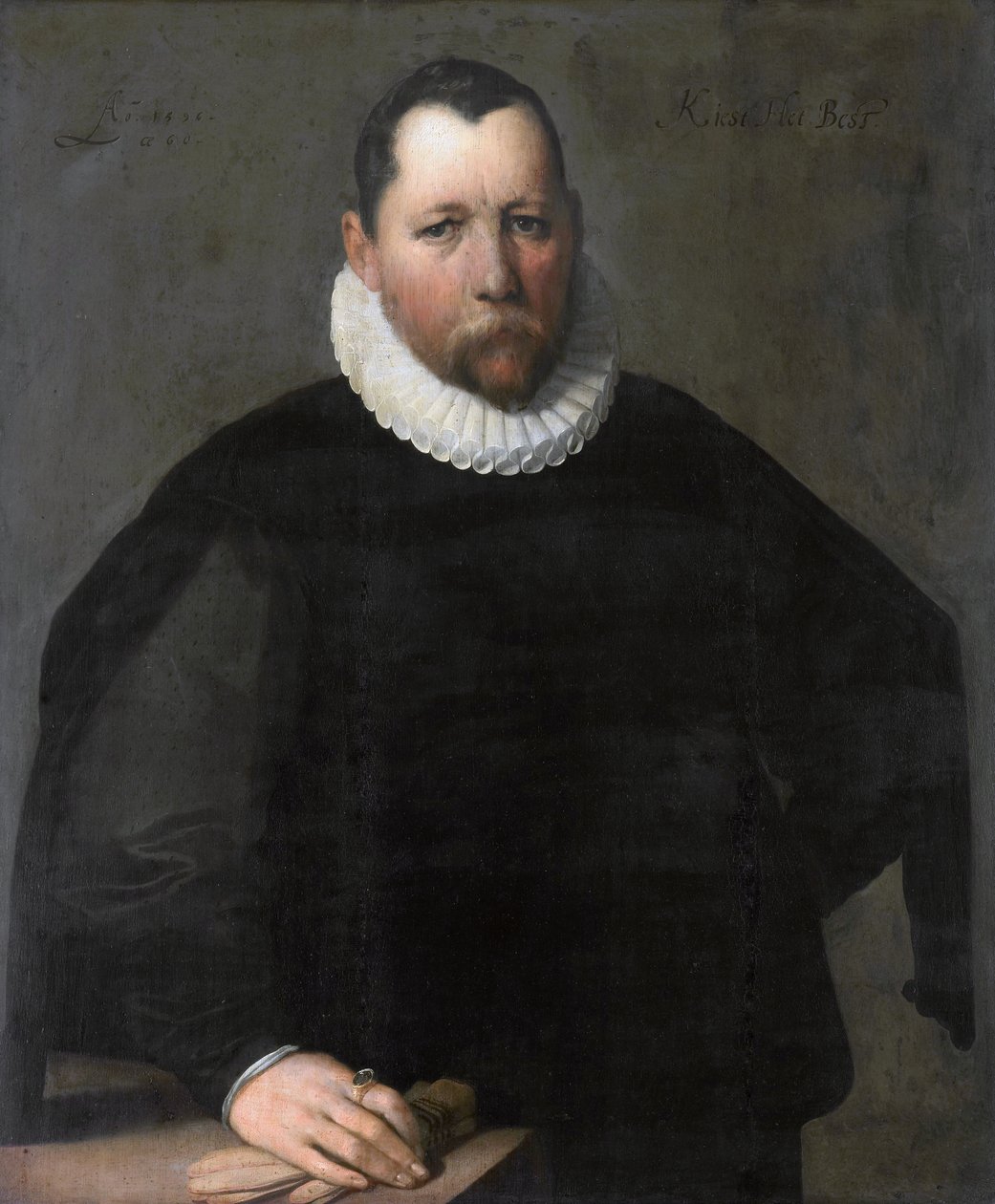 Portrait of Pieter Jansz. Kies (1536-1597) av Cornelis van Haarlem