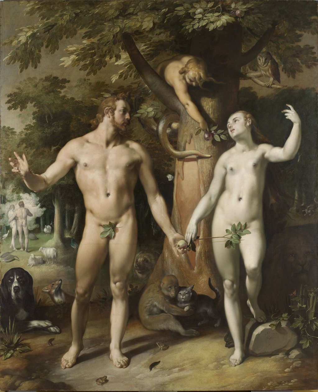 The Fall of Man av Cornelis van Haarlem