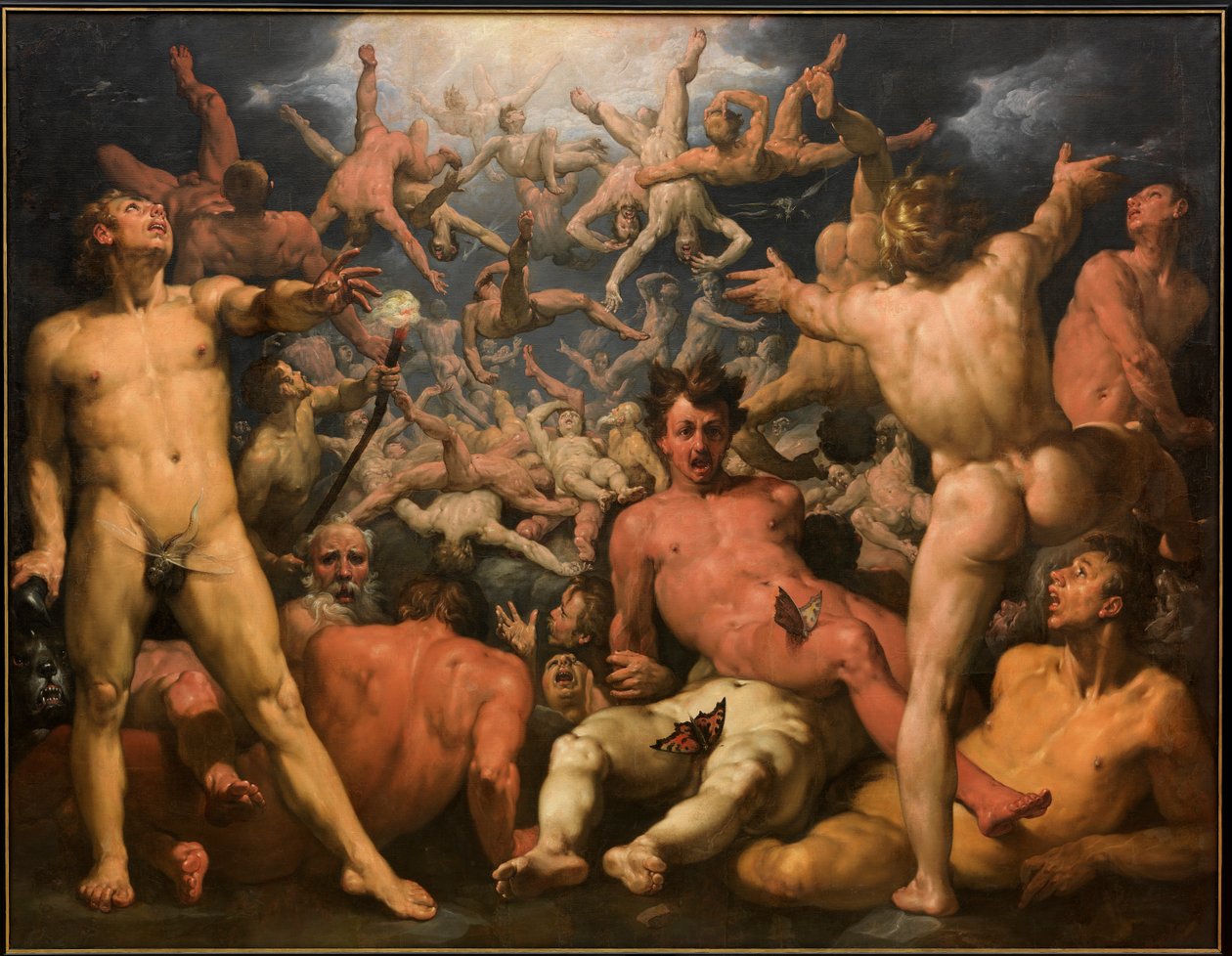 The Fall of the Titans  av Cornelis van Haarlem