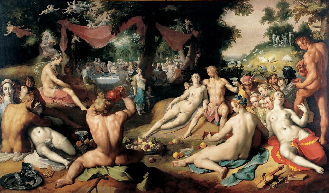 The Wedding of Peleus and Thetis av Cornelis van Haarlem