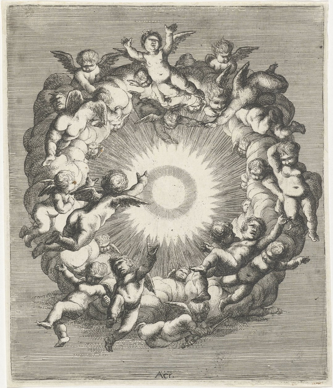 Himmel Aer (titel på objekt) De fyra elementen (serietitel) av Cornelis A. Hellemans