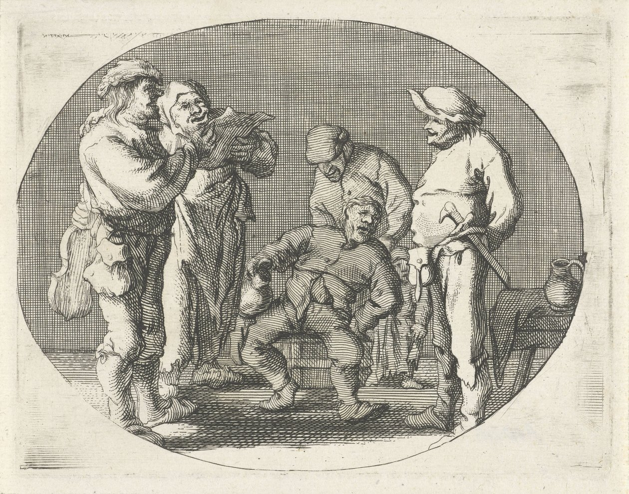 Sjungande bondesällskap av Cornelis A. Hellemans