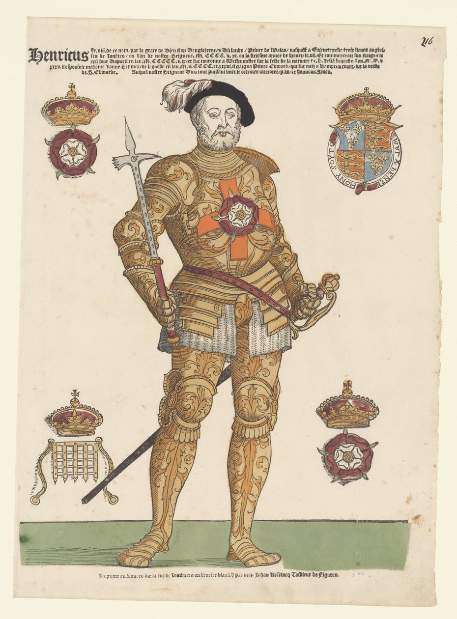 Porträtt av Henrik VIII av England av Cornelis Anthonisz. (manner of)