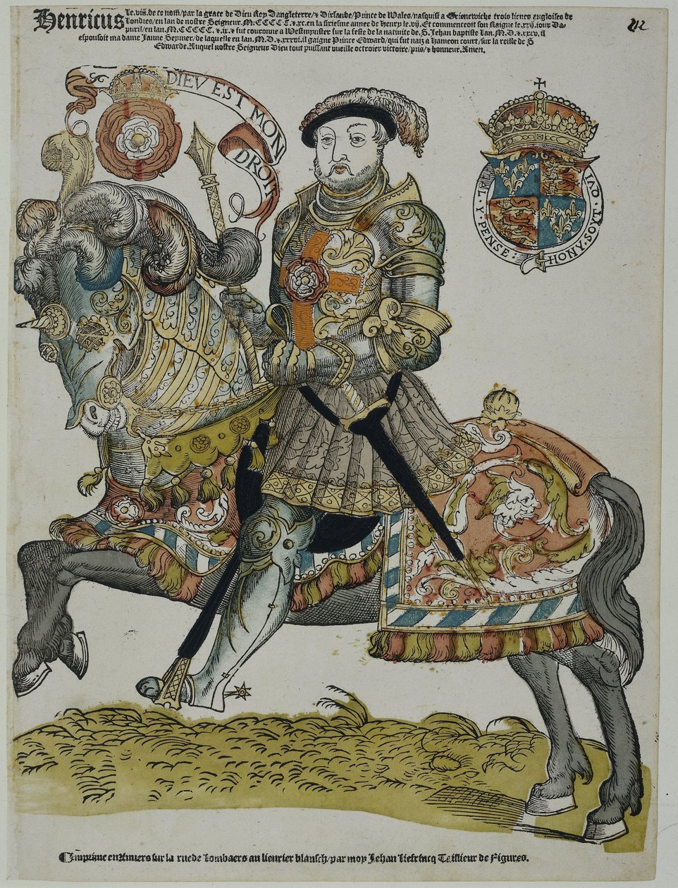 Porträtt av Henrik VIII av England av Cornelis Anthonisz. (manner of)