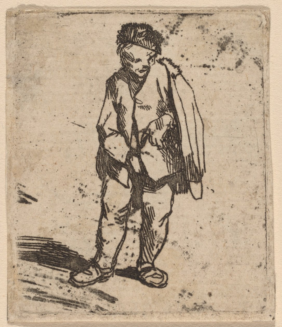 Man i en kort mantel av Cornelis Pietersz Bega