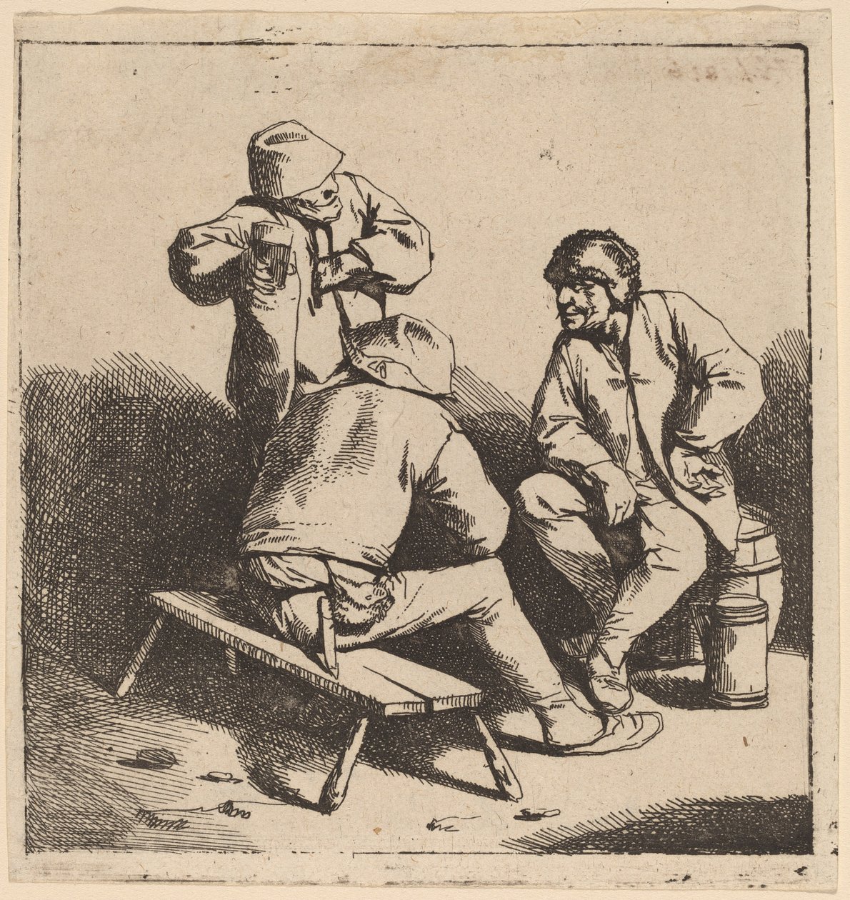 De tre drinkarna av Cornelis Pietersz Bega