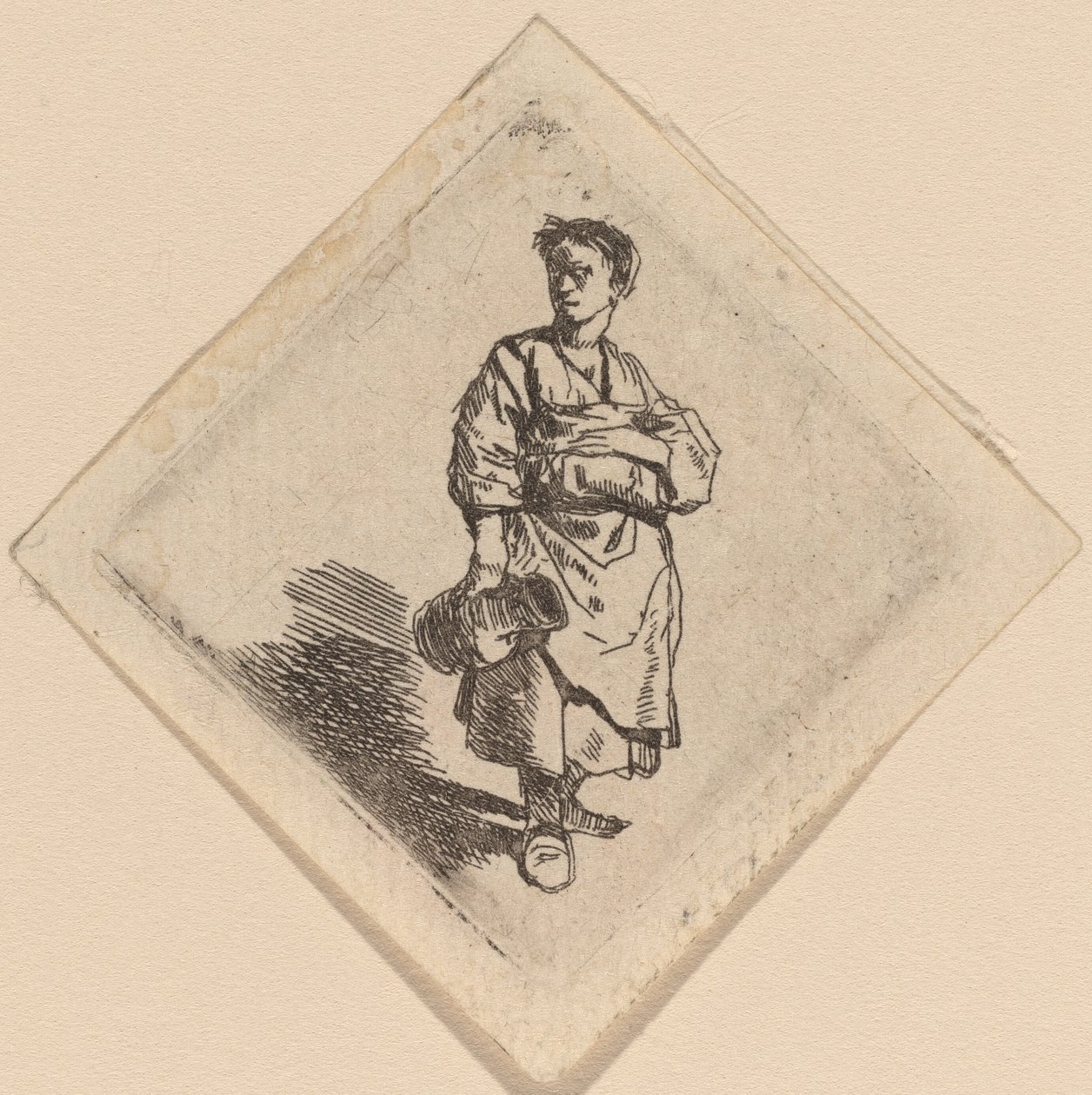 Kvinnan med kannan, stående av Cornelis Pietersz Bega