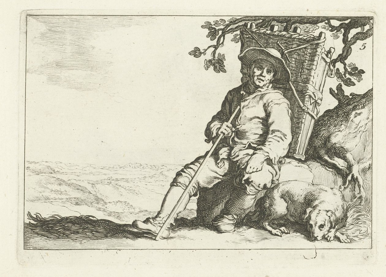 En vilande handlare 16 tryck från olika serier av Cornelis och Frederik Bloemaert (serietitel) av Cornelis Bloemaert (II)