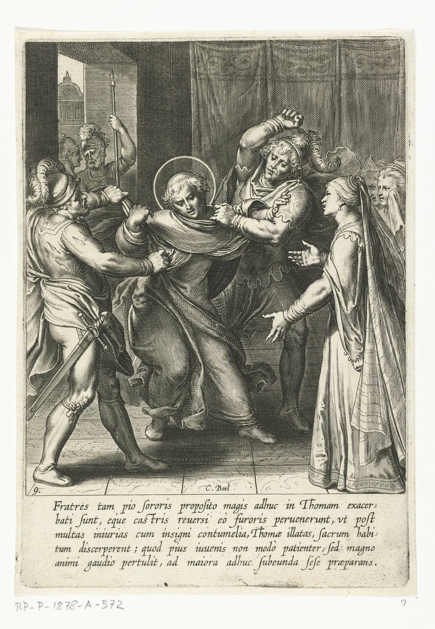 Thomas är tillfångatagen Life of Saint Thomas Aquinas (serietitel) av Cornelis Boel