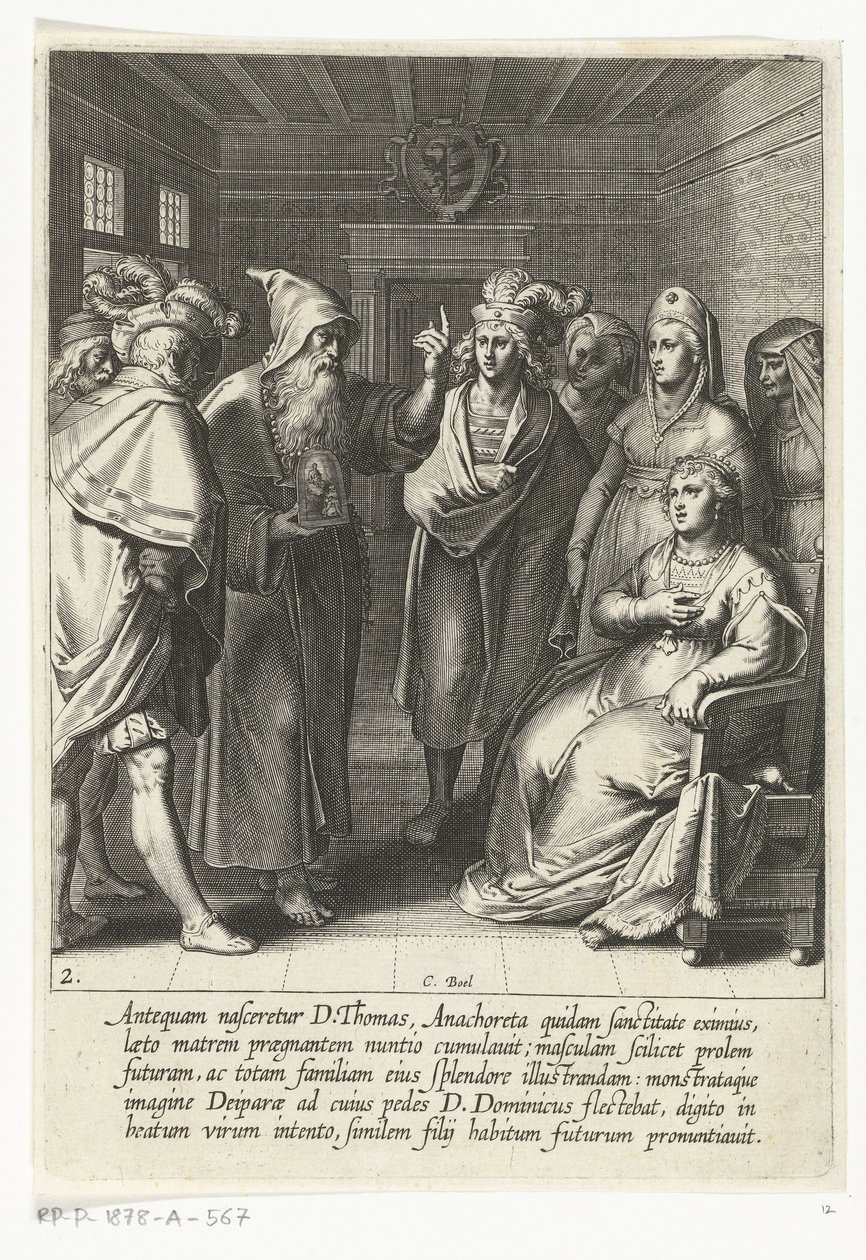 Profetia till Thomas av Aquinos mor The Life of Saint Thomas Aquinas (serietitel) av Cornelis Boel