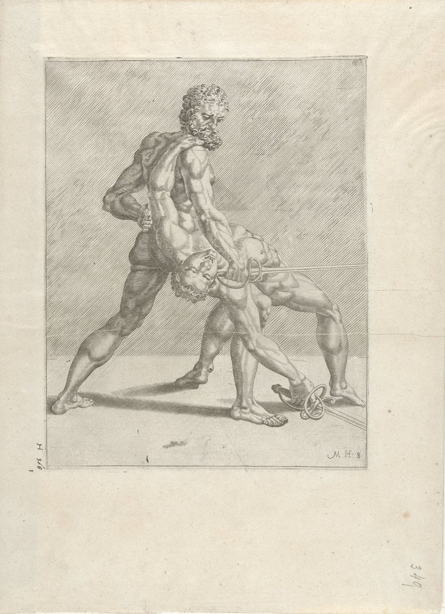 Två svärdsmän Swordsmen (serietitel) av Cornelis Bos (possibly)
