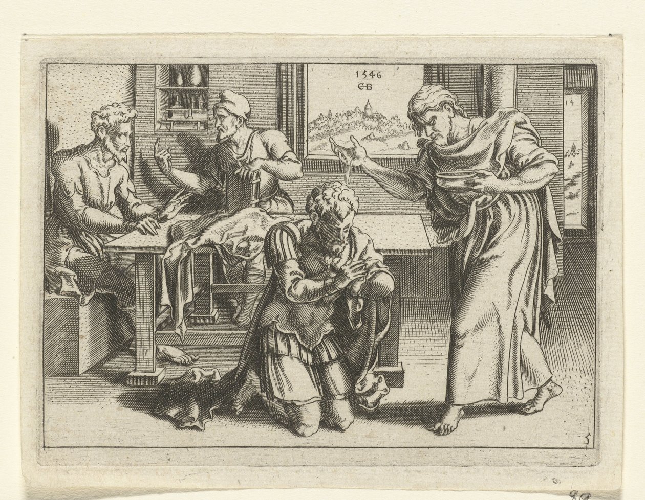 Ananias döper Paulus The Life of Paul (serietitel) av Cornelis Bos