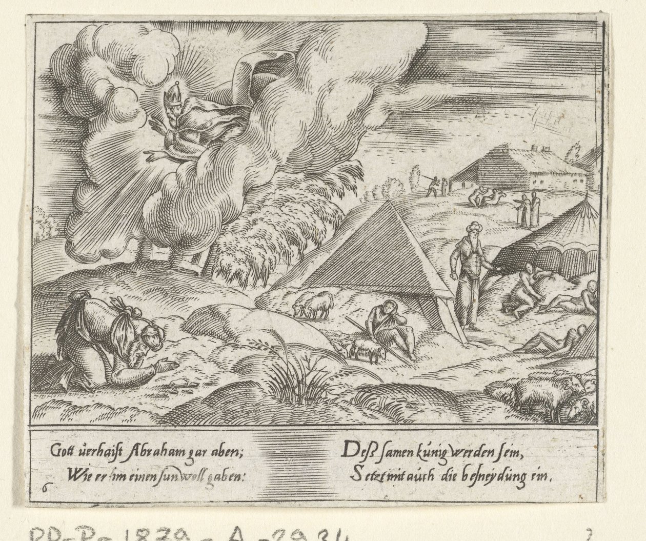 Gud lovar Abraham en son The Life of Abraham (serietitel) av Cornelis Bos