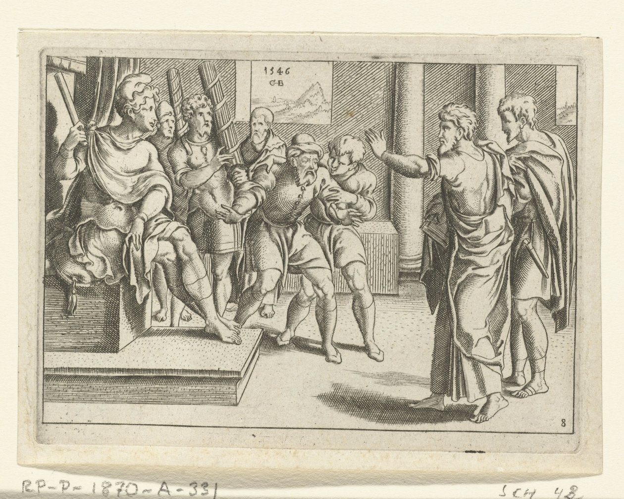 Paulus gör Elymas blind The Life of Paul (serietitel) av Cornelis Bos