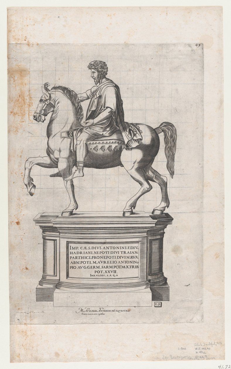 Mirror of Roman Magnificence: Marcus Aurelius, 1500-talet., 1500-talet. av Cornelis Bos.