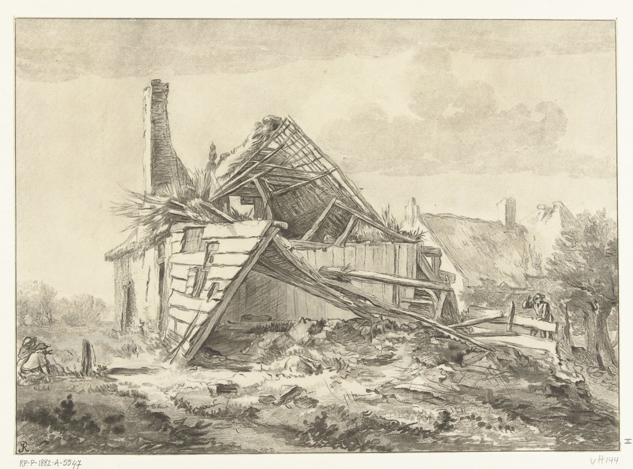 Förfallen gård av Cornelis Brouwer