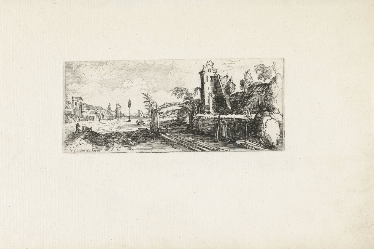 Varv vid lågvatten Landskap (serietitel) av Cornelis Claesz van Wieringen (possibly)