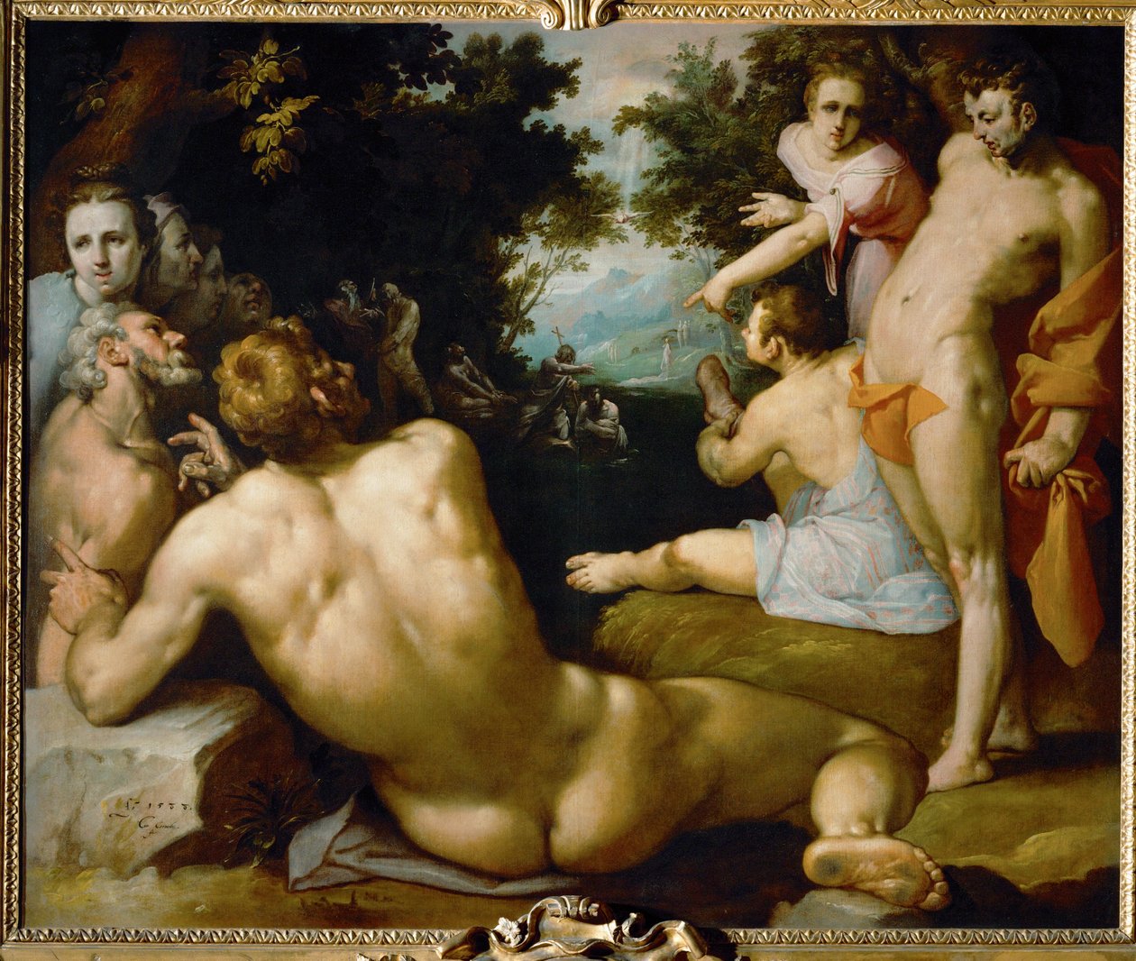 Kristi dop ... av Cornelis Cornelisz. van Haarlem