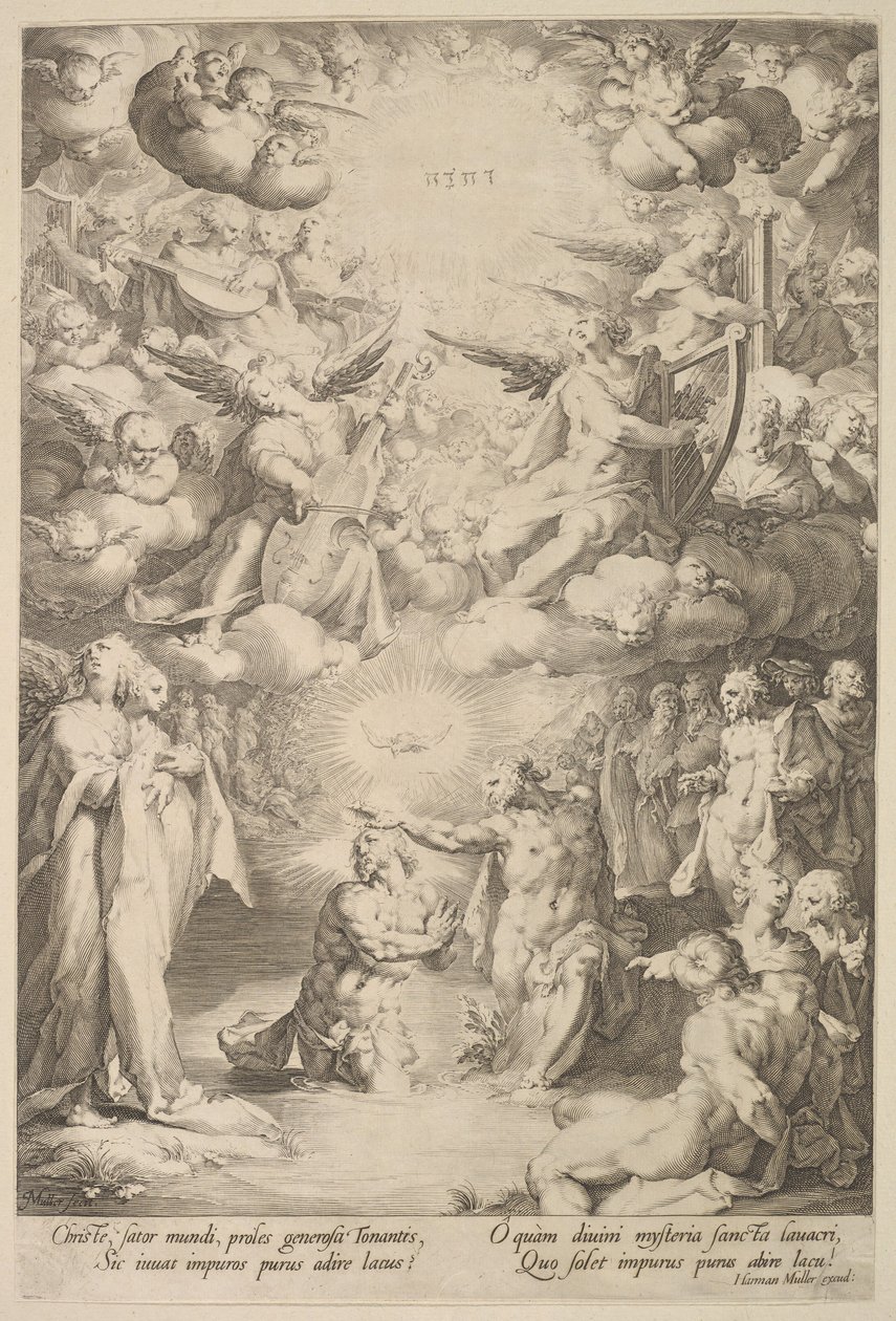 Kristi dop, ca. 1600 av Cornelis Cornelisz van Haarlem
