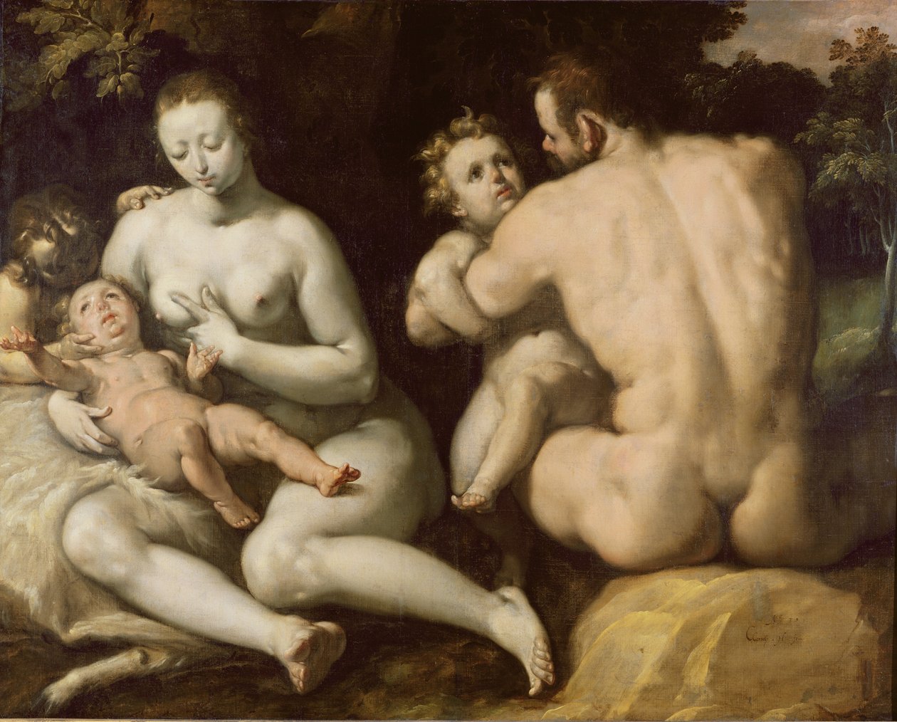 Noas familj av Cornelis Cornelisz van Haarlem