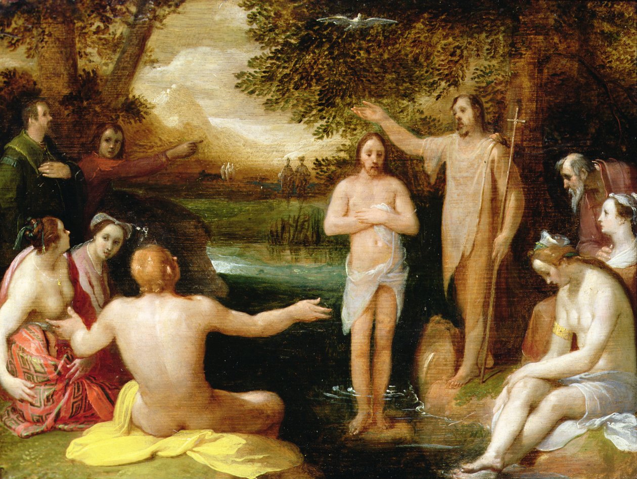 Kristi dop (olja) av Cornelis Cornelisz. van Haarlem