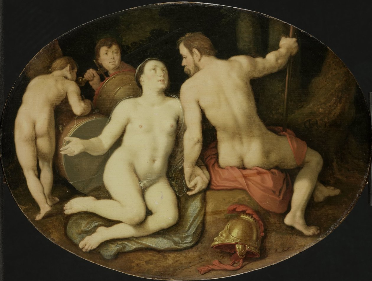 Venus och Mars av Cornelis Cornelisz. van Haarlem