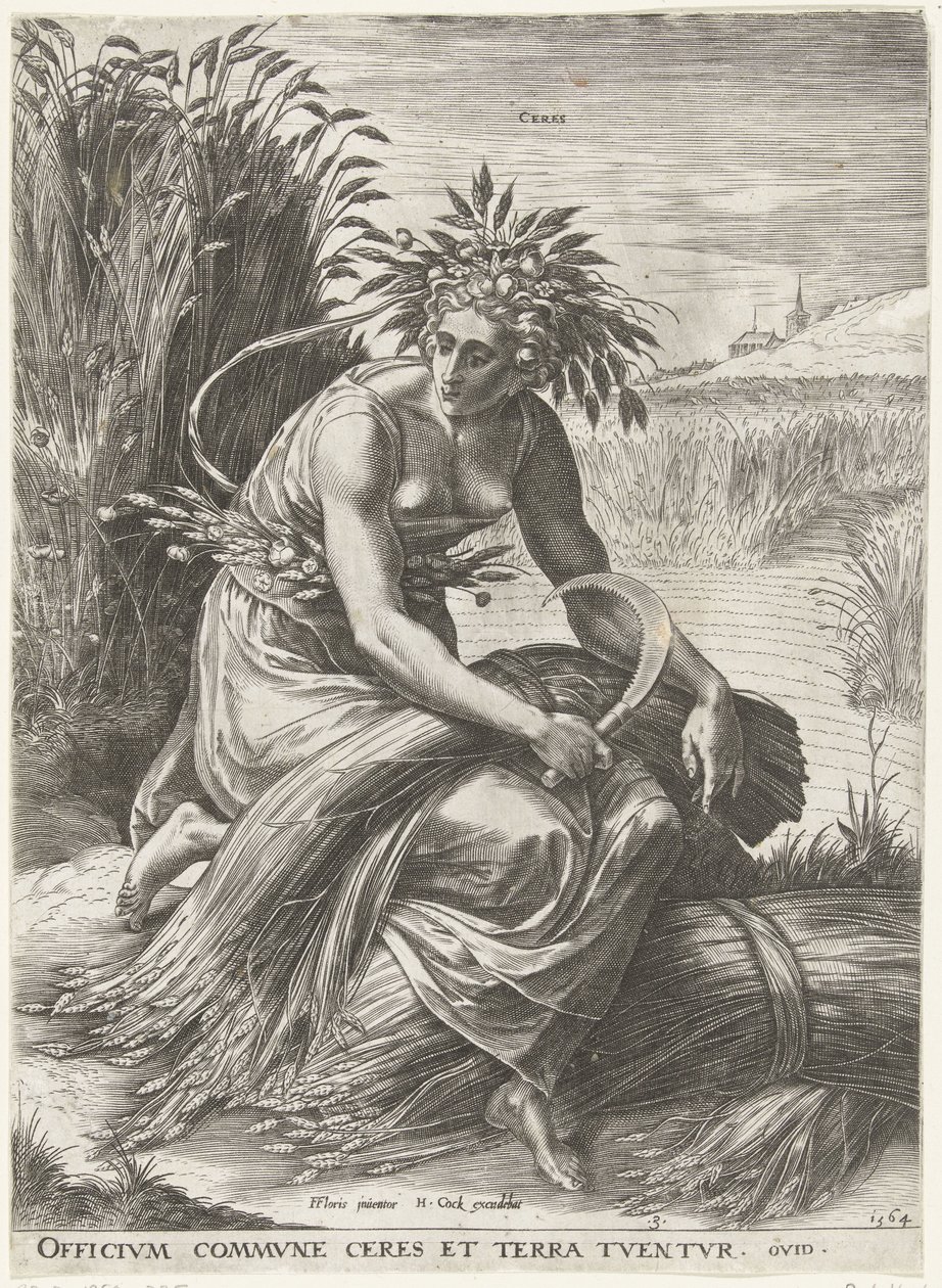 Ceres Gudinnor och nymfer (serietitel) av Cornelis Cort
