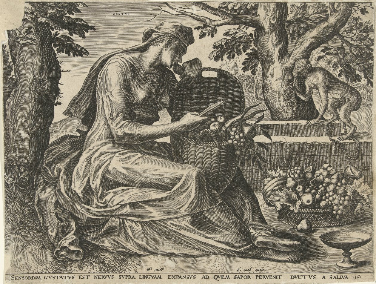 Smaken (Gustus) The Five Senses (serietitel) av Cornelis Cort