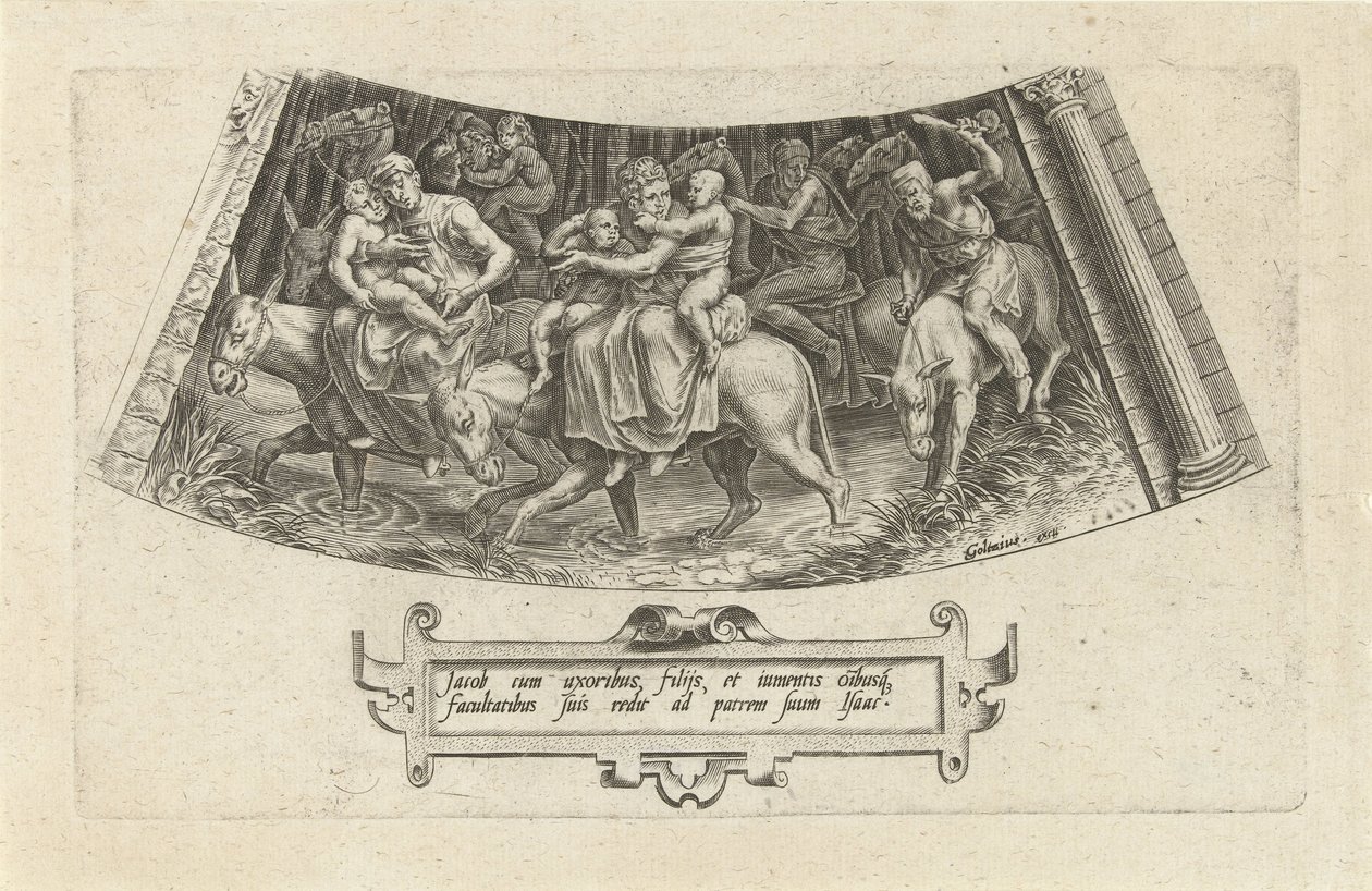 Jakobs återkomst till Kanaan The History of Jacob (serietitel) av Cornelis Cort
