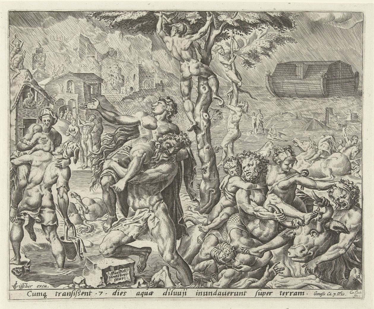 syndafloden History of Noah (serietitel) av Cornelis Cort